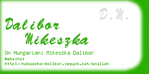 dalibor mikeszka business card